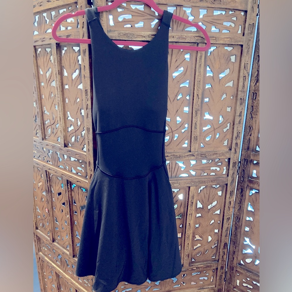 Lululemon , black , athletic tennis dress , size 8